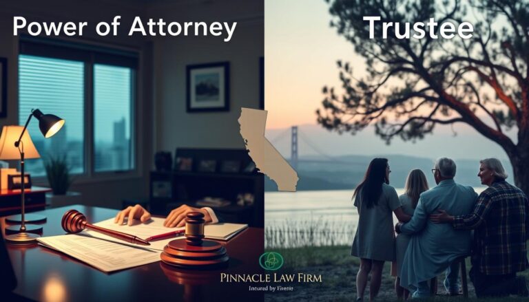 power of attorney vs trustee in Califronia